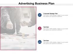 Advertising business plan ppt powerpoint presentation portfolio inspiration cpb