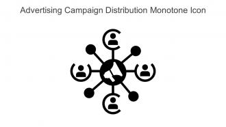 Advertising Campaign Distribution Monotone Icon In Powerpoint Pptx Png And Editable Eps Format