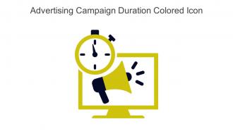 Advertising Campaign Duration Colored Icon In Powerpoint Pptx Png And Editable Eps Format
