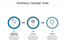 Advertising campaign goals ppt powerpoint presentation model diagrams cpb