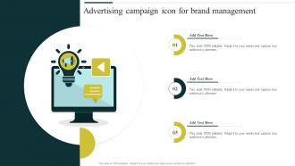 Advertising Campaign Icon For Brand Management