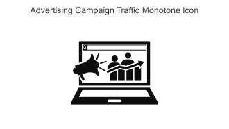 Advertising Campaign Traffic Monotone Icon In Powerpoint Pptx Png And Editable Eps Format