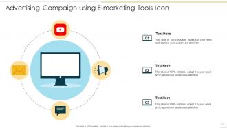 Advertising Campaign Using E Marketing Tools Icon