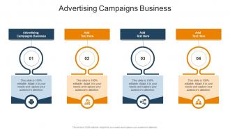 Advertising Campaigns Business In Powerpoint And Google Slides Cpb