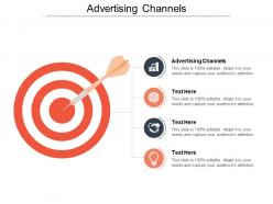Advertising channels ppt powerpoint presentation file elements cpb