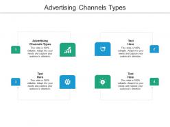 Advertising channels types ppt powerpoint presentation designs cpb