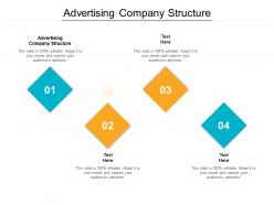 Advertising company structure ppt powerpoint presentation styles graphics design cpb