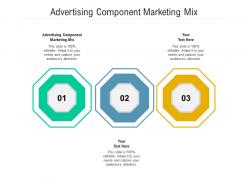 Advertising component marketing mix ppt powerpoint presentation pictures introduction cpb