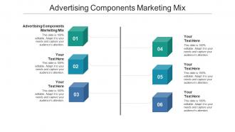 Advertising components marketing mix ppt powerpoint presentation ideas professional cpb
