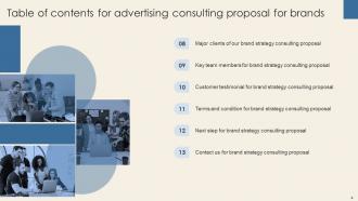 Advertising Consulting Proposal For Brands Powerpoint Presentation Slides Adaptable Professional