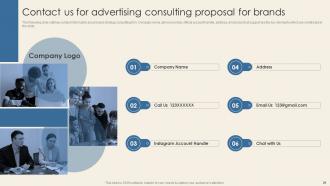 Advertising Consulting Proposal For Brands Powerpoint Presentation Slides Compatible Colorful