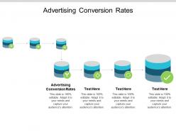 Advertising conversion rates ppt powerpoint presentation icon example cpb