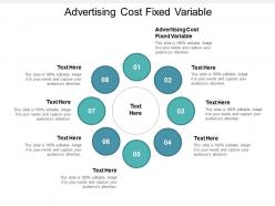 Advertising cost fixed variable ppt powerpoint presentation inspiration professional cpb