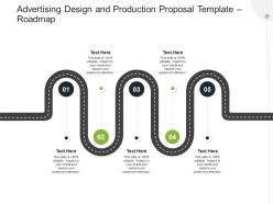 Advertising design and production proposal template roadmap ppt powerpoint presentation styles