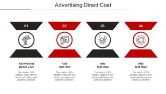 Advertising Direct Cost Ppt Powerpoint Presentation Model Graphics Cpb
