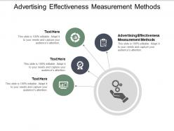 Advertising effectiveness measurement methods ppt powerpoint presentation file cpb