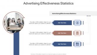 Advertising Effectiveness Statistics In Powerpoint And Google Slides Cpb