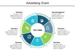 Advertising event ppt powerpoint presentation infographic template skills cpb