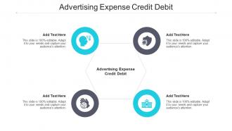 Advertising Expense Credit Debit Ppt Powerpoint Presentation Icon Information Cpb