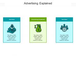 Advertising explained ppt powerpoint presentation icon pictures cpb