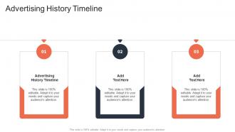 Advertising History Timeline In Powerpoint And Google Slides Cpb