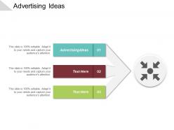 Advertising ideas ppt powerpoint presentation diagram lists cpb