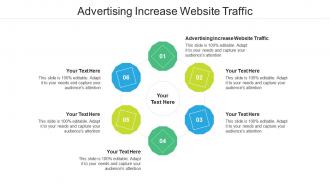 Advertising increase website traffic ppt powerpoint presentation portfolio show cpb