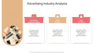 Advertising Industry Analysis In Powerpoint And Google Slides Cpb