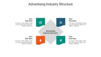 Advertising industry structure ppt powerpoint presentation gallery portfolio cpb