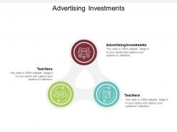 Advertising investments ppt powerpoint presentation background image cpb