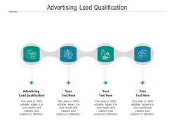 Advertising lead qualification ppt powerpoint presentation inspiration icon cpb