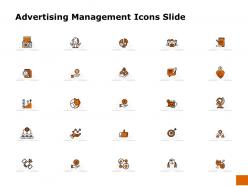 Advertising management icons slide ppt powerpoint presentation styles graphics