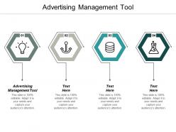 Advertising management tool ppt powerpoint presentation icon slideshow cpb