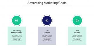 Advertising Marketing Costs Ppt Powerpoint Presentation Ideas Template Cpb