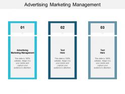 Advertising marketing management ppt powerpoint presentation outline influencers cpb