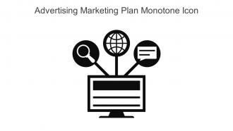 Advertising Marketing Plan Monotone Icon In Powerpoint Pptx Png And Editable Eps Format