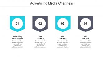 Advertising Media Channels Ppt Powerpoint Presentation Model Display Cpb