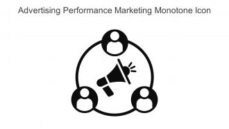 Advertising Performance Marketing Monotone Icon In Powerpoint Pptx Png And Editable Eps Format