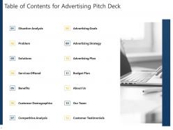 Advertising pitch deck ppt template