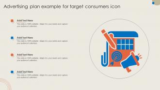 Advertising Plan Example For Target Consumers Icon