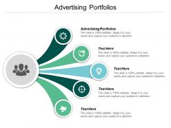 Advertising portfolios ppt powerpoint presentation diagram lists cpb