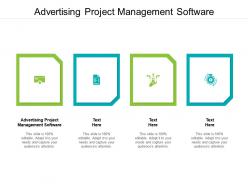 Advertising project management software ppt powerpoint presentation portfolio background images cpb