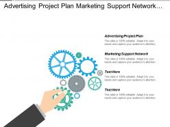 Advertising project plan marketing support network paycheck taxes cpb