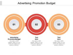 Advertising promotion budget ppt powerpoint presentation portfolio grid cpb
