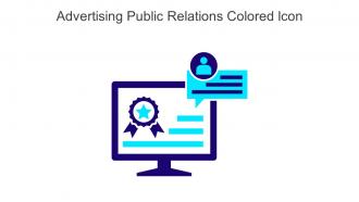 Advertising Public Relations Colored Icon In Powerpoint Pptx Png And Editable Eps Format