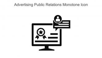 Advertising Public Relations Monotone Icon In Powerpoint Pptx Png And Editable Eps Format