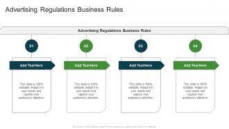 Advertising Regulations Business Rules In Powerpoint And Google Slides Cpb