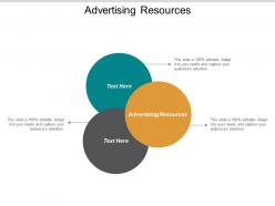 Advertising resources ppt powerpoint presentation icon guide cpb