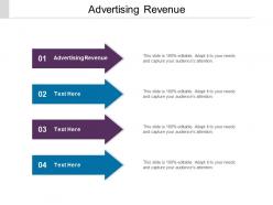 Advertising revenue ppt powerpoint presentation gallery slide cpb
