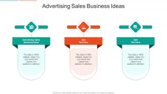 Advertising Sales Business Ideas In Powerpoint And Google Slides Cpb